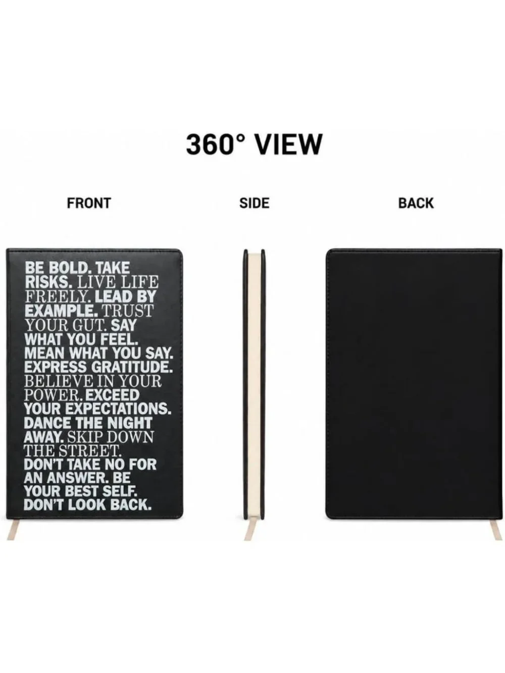 Large Lined Journal Notebook | 256 Ruled Pages, Lay-Flat Binding, Gilded Edges